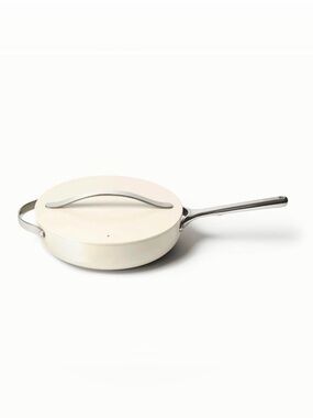 Caraway Sauté Pan with Lid | Cream | Brand New No Box